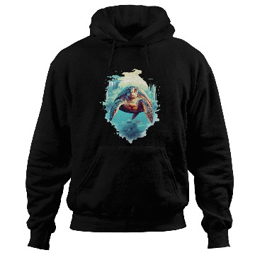 Discover Serene Underwater Turtle Hoodies