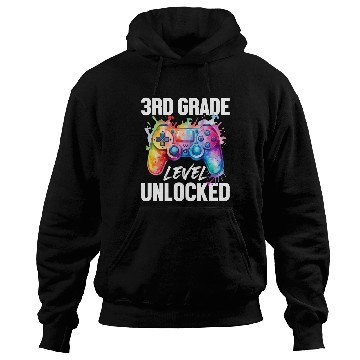 Discover 3rd Grade Level Unlocked Back to School Video Game Hoodies
