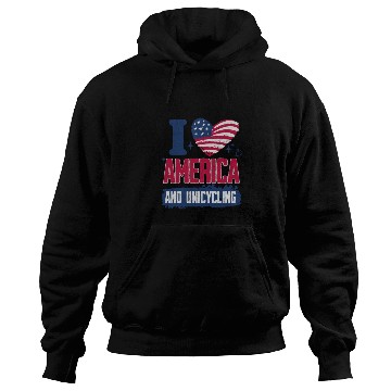 Discover I Love America And Unicycling Hoodies