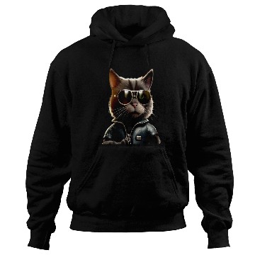 Discover Cat With Sunglasses Cute Cat Mom Meow Paws Kitty Hoodies