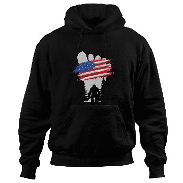 Discover Bigfoot 4th July b Hoodies