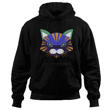 Discover Colorful Cat Face Hoodies