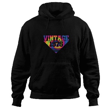 Discover Vintage 1975 Tie Dye Splash Color Triangle Hoodies