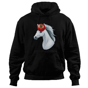 Discover Horse Head Tomato - Creative Horse & Vegetable Hoodies