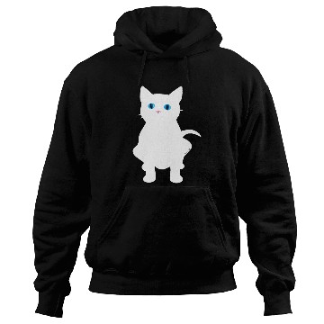Discover White Cat Silhouette Hoodies