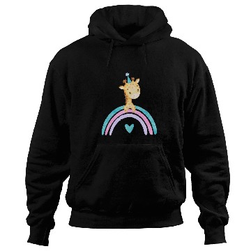 Discover Cute Colorful Giraffe Hoodies