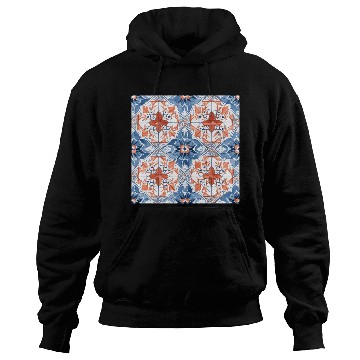Discover Floral Detailed Summer Tile Collection 01 Hoodies