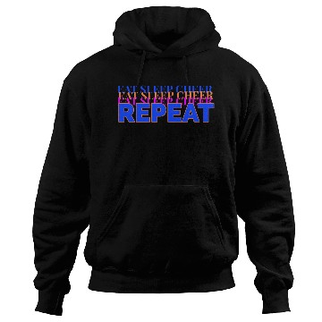 Discover eat sleep cheer repeat quote red nostalgia Hoodies