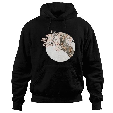 Discover Katsushika Hokusai’s cherry tree'n birds Hoodies