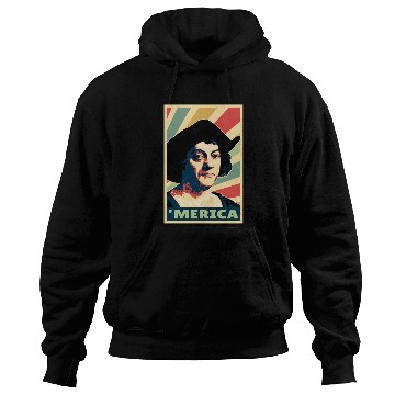 Discover Christopher Columbus Merica Vintage Colors Hoodies