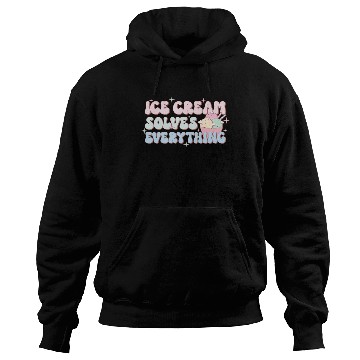 Discover Ice Cream Solves Everything, Happy Summer Holiday Hoodies