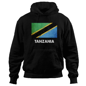 Discover Tanzania Flag Tanzanian Hoodies