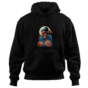 Discover skeleton holding playing cards and dice art Hoodies