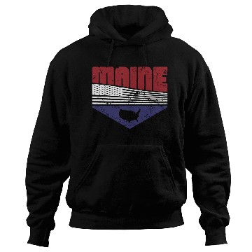 Discover Retro Vintage Maine Usa Hoodies