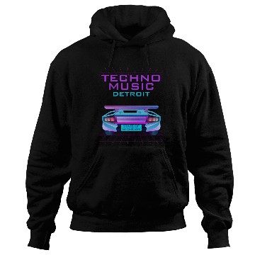 Discover Techno Music Detroit Hoodies