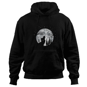 Discover Yorkshire Terrier Full Moon At Night Pet Yorkshire Hoodies