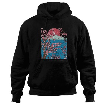 Discover Japan cherry blossom gift sunset sakura Hoodies