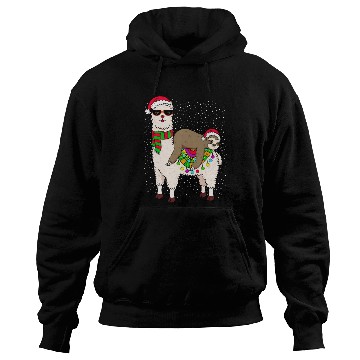 Discover Sloth Riding Llama Sloth Hoodies