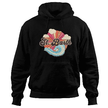 Discover Saint Barthelemy Retro 80s Beach Hoodies