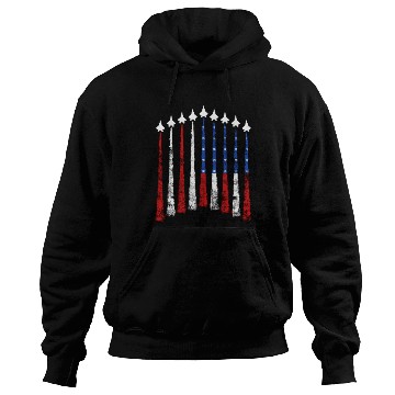 Discover Fighter Air Plane Us Veterans Sky American Flag Hoodies
