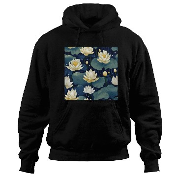 Discover Serenity Blooms: Timeless Lotus Pattern Hoodies