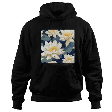 Discover Serenity Blooms: Timeless Lotus Pattern Hoodies