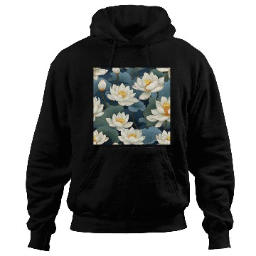Discover Serenity Blooms: Timeless Lotus Pattern Hoodies
