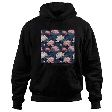 Discover Serenity Blooms: Timeless Lotus Pattern Hoodies