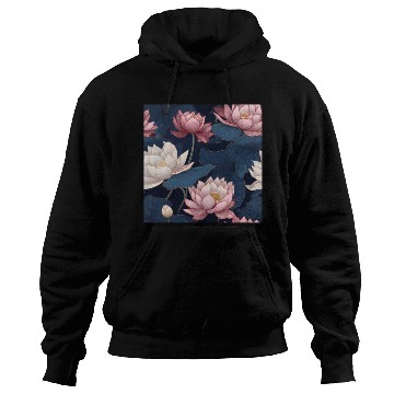 Discover Serenity Blooms: Timeless Lotus Pattern Hoodies