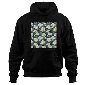 Discover Serenity Blooms: Timeless Lotus Pattern Hoodies