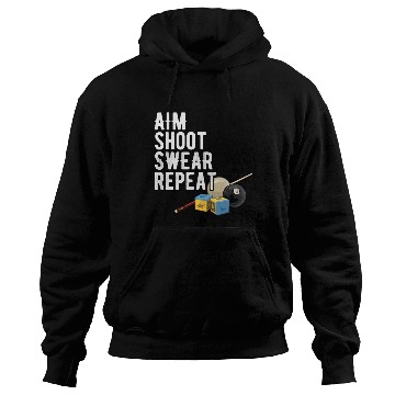 Discover Aim Shoot Swear Repeat - Pool Player - Hall Shark Hoodies