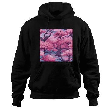 Discover Anime Euphoria: Fantasy Cherry Blossom Dreamscape Hoodies