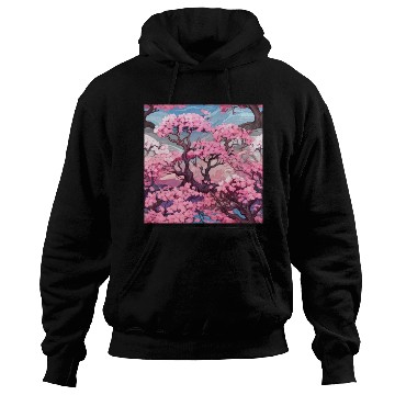 Discover Anime Euphoria: Fantasy Cherry Blossom Dreamscape Hoodies