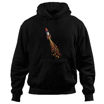 Discover Autumn rocket - leaf-driven flight Hoodies