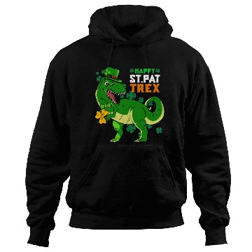 Discover Happy St Pat Trex Day Saint Patricks Dinosaur Hoodies