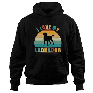 Discover Retro Vintage I love my labrador Hoodies Lover