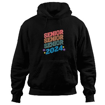 Discover Groovy Senior 2024 Back To School Graduation Class Hoodies