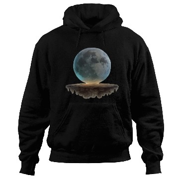 Discover 3 Dimensional (3D) Full Moon and Floating Island Hoodies