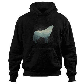 Discover Lone Wolf Survives The Mountain Hoodies