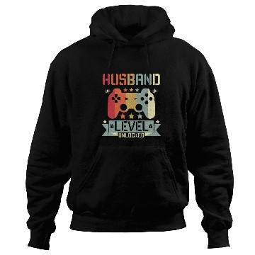 Discover HUSBAND LEVEL UNLOCKED Hoodies