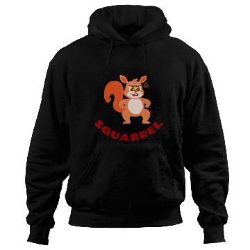 Discover Squarrel Squirrel Pun Hoodies