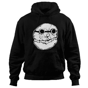 Discover Lone Scavenger Cutout Black Drawing Hoodies