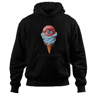 Discover an ice cream with a red eye Hoodies Design