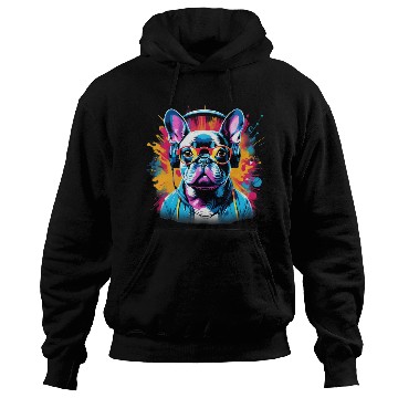 Discover Vibrant Canine Graffiti: A Walk Over the Rainbow Hoodies