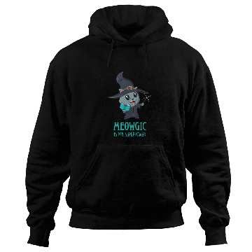Discover Cute Cat Magic Wizard Kitty Funny Gamer Hoodies