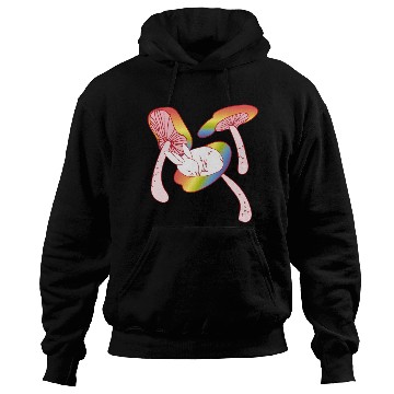 Discover LGBT FLAG BUNNY MUSHROOM (rainbow) Hoodies