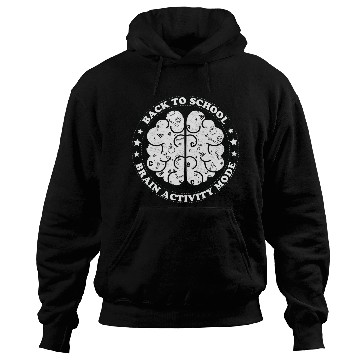 Discover Back to school brain activity mode Hoodies