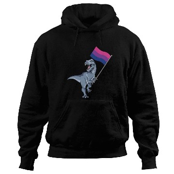 Discover Bisexual Flag Dinosaur Bi Pride Lgbt Nonbinary Gay Hoodies