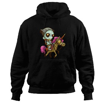 Discover Zombie on unicorn Hoodies