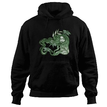 Discover Dragonfly Goddess In Green Hoodies